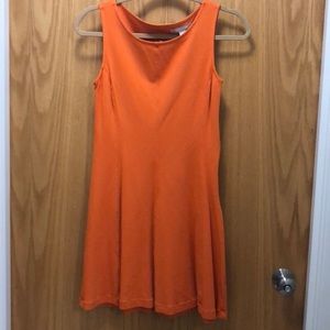Orange banana republic side zip dress like new!